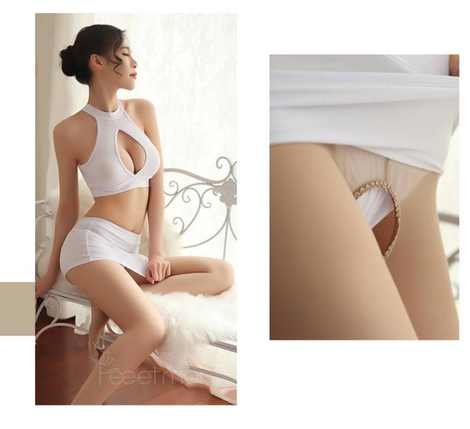 4new superiore che elenca la biancheria sexy calda delle donne senza maniche trasparenti della tuta di alta qualità Fioyia005