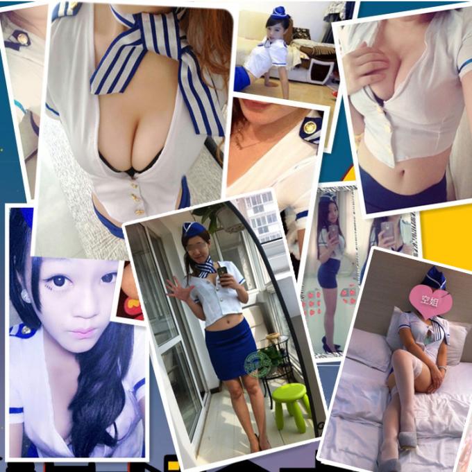 Uniforme sexy di cosplay sexy della biancheria di Sexy Costumes Uniform dell'hostess per le donne Lingrie