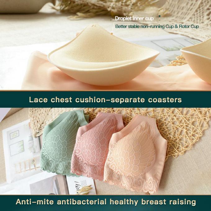 Biancheria respirabile e smontabile comoda della biancheria intima del cotone F2013, di schiuma del cuscinetto di sport del reggiseno
