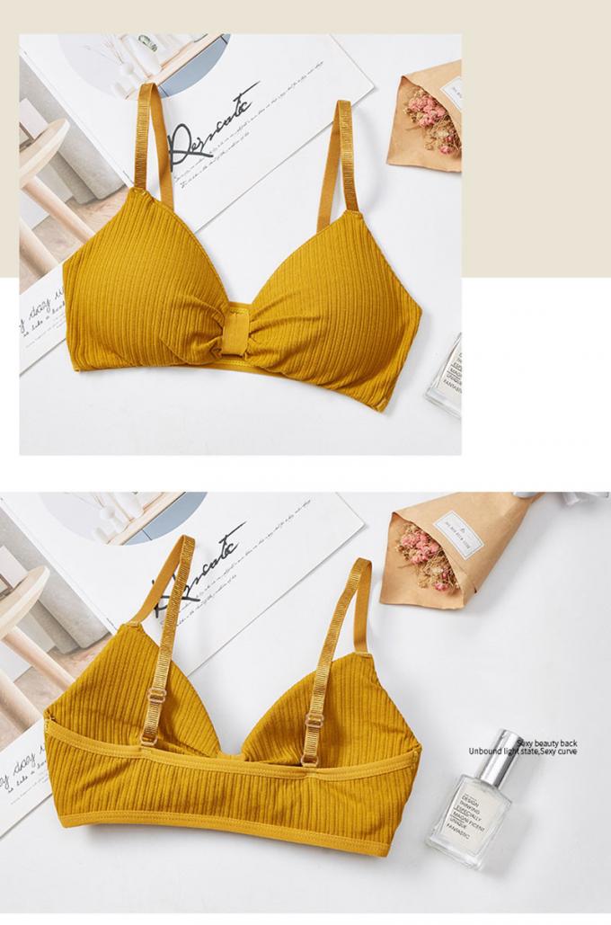 Biancheria respirabile e smontabile comoda della biancheria intima del cotone, di schiuma del cuscinetto di sport del reggiseno