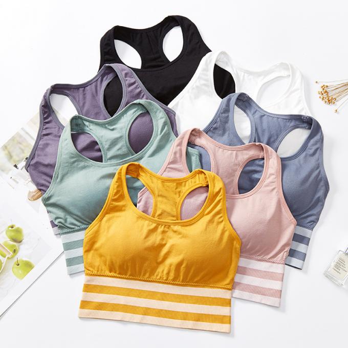 Biancheria respirabile e smontabile comoda della biancheria intima del cotone, di schiuma del cuscinetto di sport del reggiseno