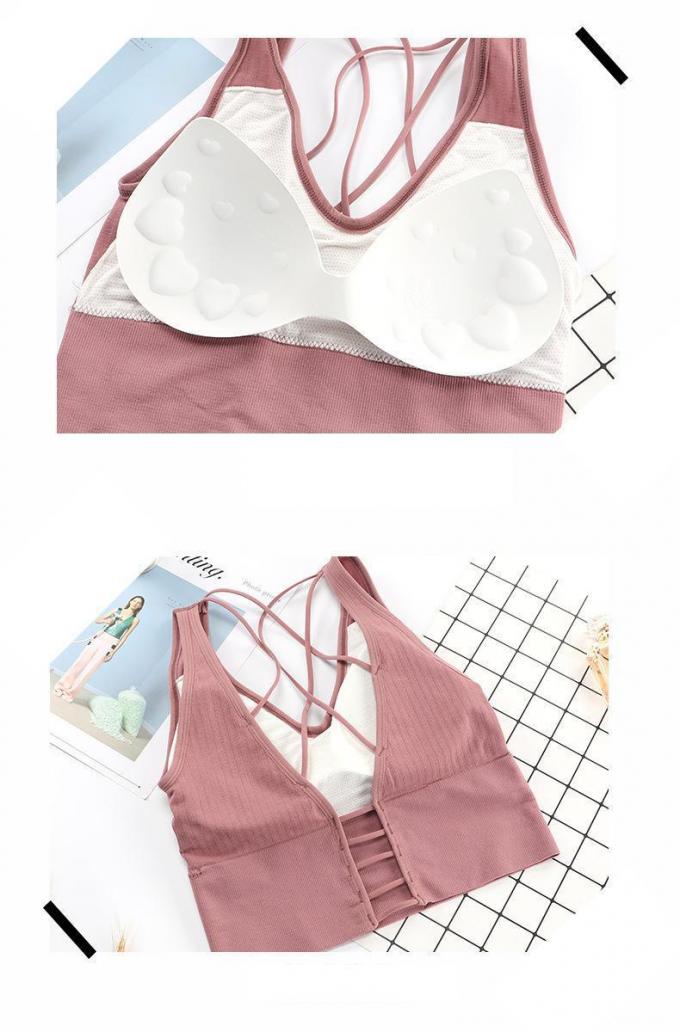 Biancheria respirabile e smontabile comoda della biancheria intima del cotone, di schiuma del cuscinetto di sport del reggiseno