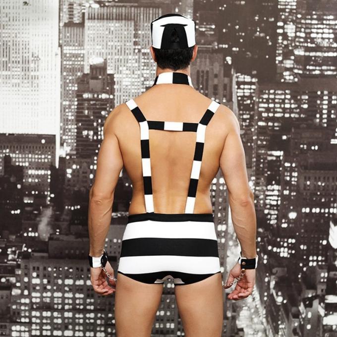 I costumi del gioco del ruolo degli uomini equipaggiano il cosplay sexy erotico caldo del prigioniero per la biancheria del ′ s dell'uomo