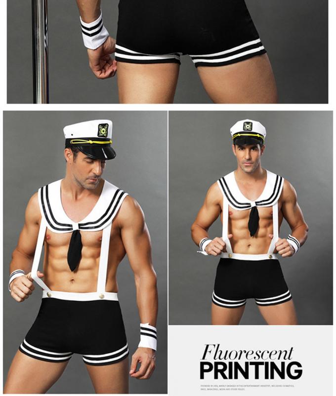 Il marinaio sexy Uniform Cosplay Lingerie del ′ s degli uomini messo per il gioco di ruolo del sesso è adatti agli indumenti da notte di notte