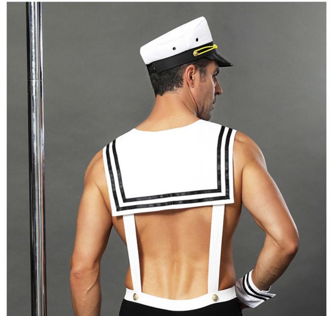 Il marinaio sexy Uniform Cosplay Lingerie del ′ s degli uomini messo per il gioco di ruolo del sesso è adatti agli indumenti da notte di notte