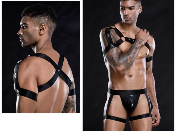 Indumenti da notte sexy del gioco di ruolo della cinghia di cablaggio del sesso dell'insieme della biancheria della tuta della maglia del ′ s degli uomini