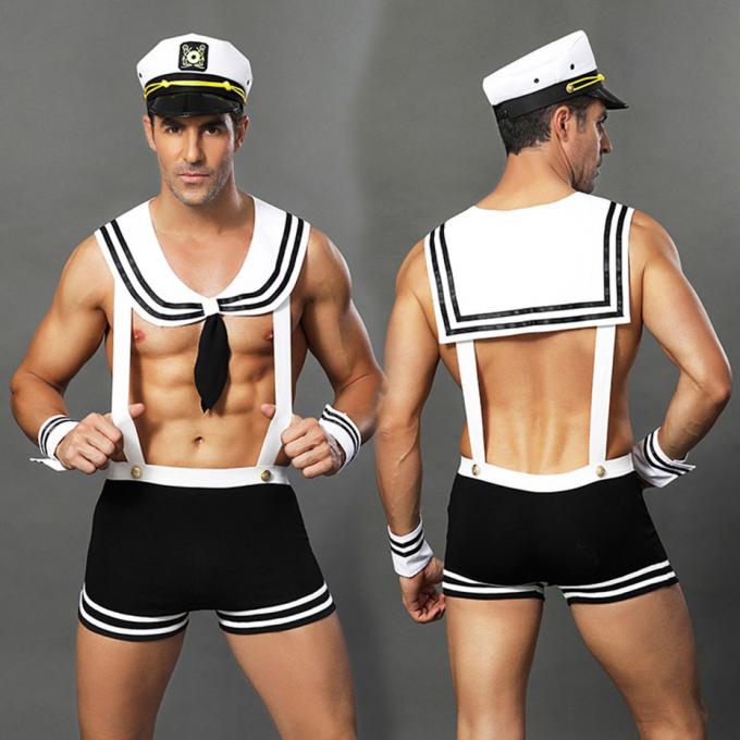 La biancheria uniforme sexy di cosplay della biancheria intima degli uomini di pornografia ha messo i costumi erotici caldi
