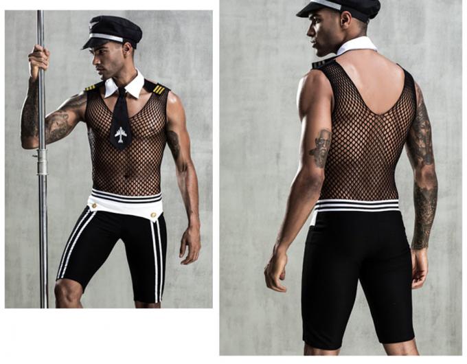 La biancheria uniforme sexy di cosplay della biancheria intima degli uomini di pornografia ha messo i costumi erotici caldi