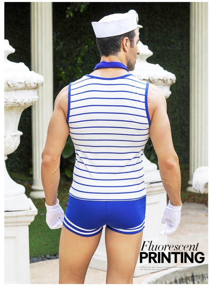 Indumenti da notte porno dei costumi degli uomini del ′ s del marinaio della tuta erotica calda sexy di Uniform Cosplay Lingerie