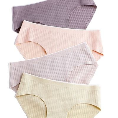La pianura ha tinto il taglio senza cuciture del laser tricottato Boyshorts del cotone riassume la vita media