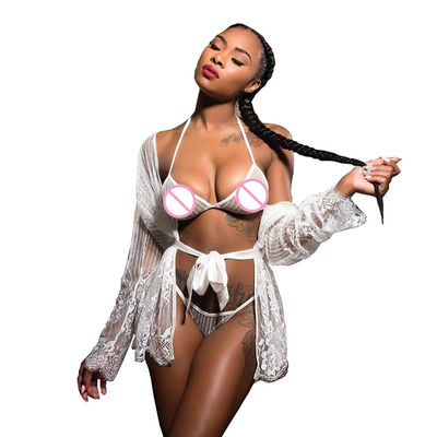 Le signore trasparenti Teddy Panties Customized Sexy Lingerie hanno messo il pizzo per vestiree la biancheria intima sexy delle donne mature
