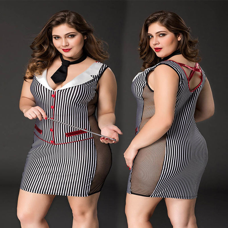 La biancheria sexy M-XXL di cosplay della vita di School 95cm dell'insegnante merletta la tuta di un pezzo
