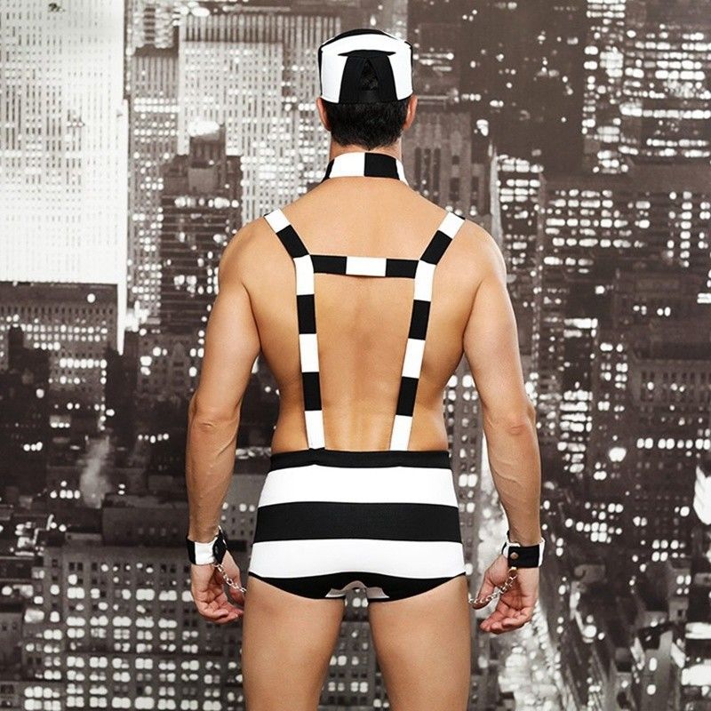 Marinaio sexy sexy Collar delle attrezzature di cosplay della vita 76cm della biancheria degli uomini di polsino