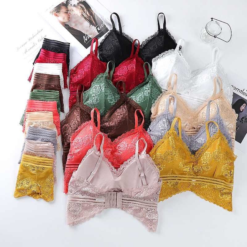 Reggiseno e biancheria intima sexy respirabili del pizzo del nero dell'insieme 40kg 65KG del reggiseno delle mutandine