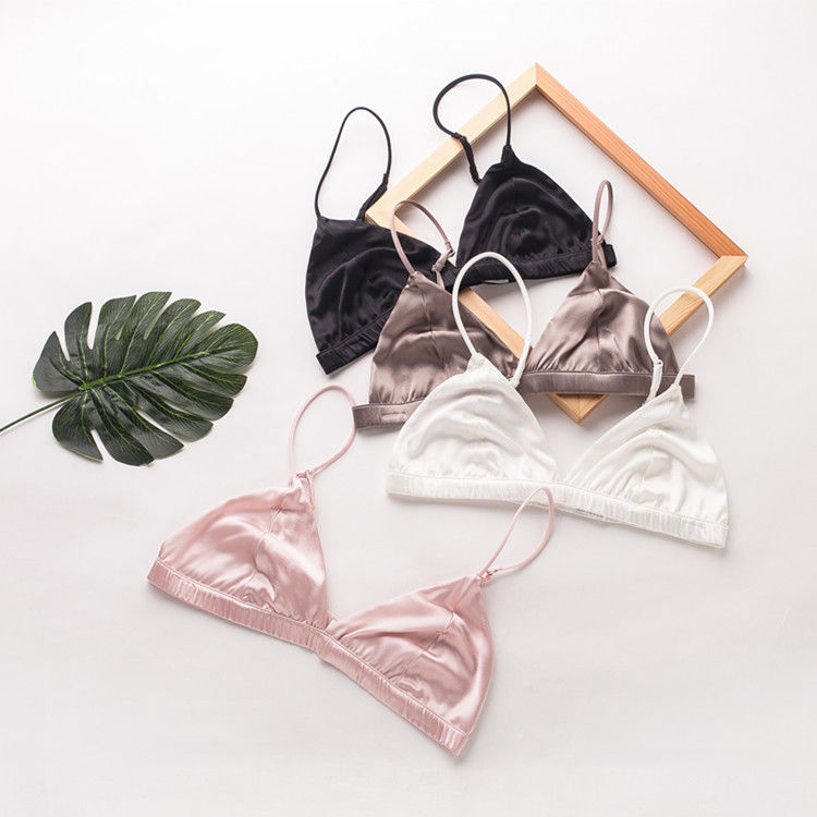 I reggiseni sexy convertibili delle donne annuncia l'elastam di nylon senza fili di seta del reggiseno 32A 32B 32C