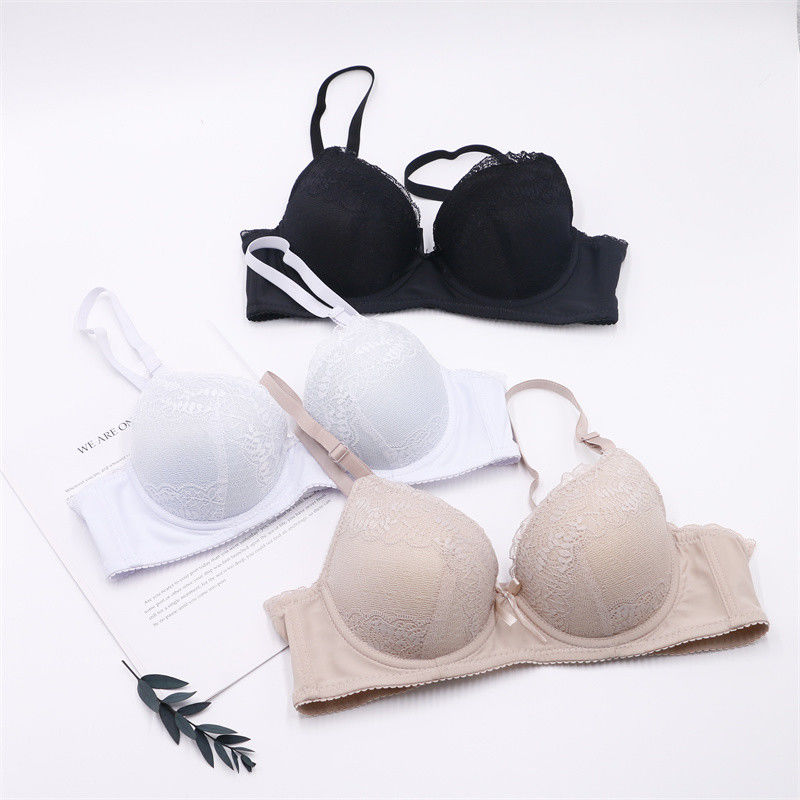 il pizzo di 75B 75C spinge verso l'alto le donne antibatteriche del reggiseno 50kg 60kg di Bralette tricottate