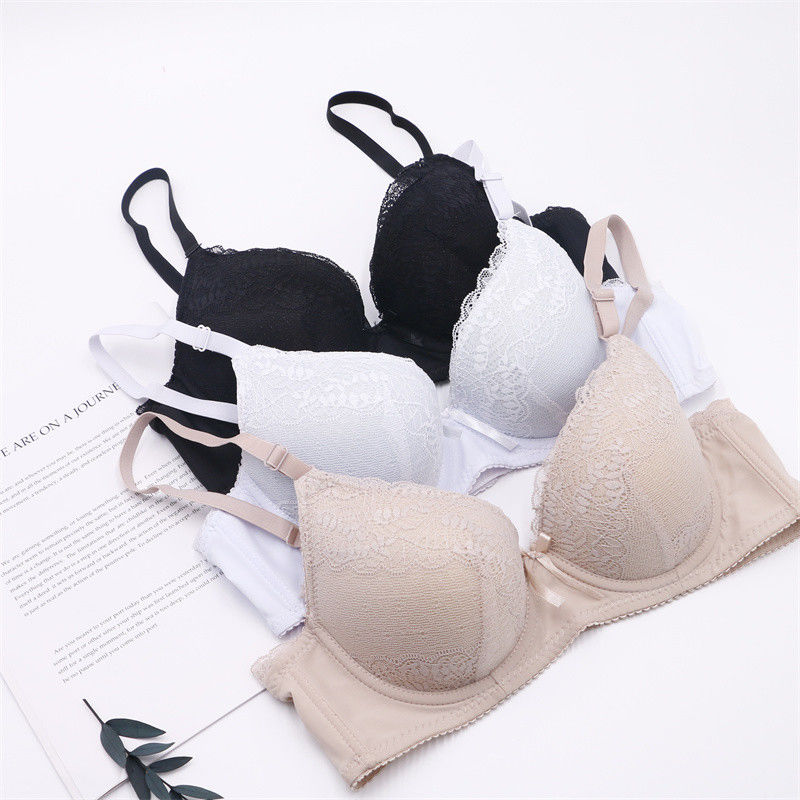 il pizzo di 75B 75C spinge verso l'alto le donne antibatteriche del reggiseno 50kg 60kg di Bralette tricottate