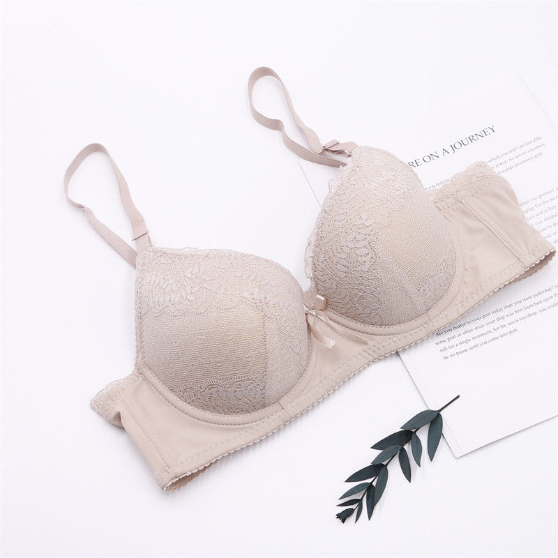 il pizzo di 75B 75C spinge verso l'alto le donne antibatteriche del reggiseno 50kg 60kg di Bralette tricottate