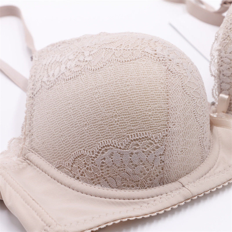 il pizzo di 75B 75C spinge verso l'alto le donne antibatteriche del reggiseno 50kg 60kg di Bralette tricottate