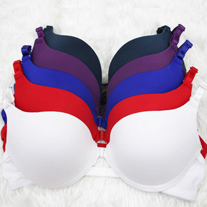 La pianura sexy di nylon dei reggiseni delle donne del cotone 32a 38A ha tinto Front Closure Bra Full Cup