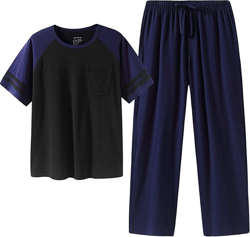 Insieme tricottato in due pezzi del vestito di notte dei pigiami caldi degli indumenti da notte di 2XL L uomini