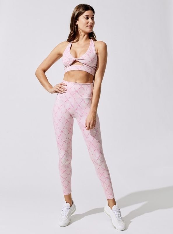 L'alti reggiseno e pantaloni di sport della canapa dei pantaloni di allenamento di Waisted del leopardo di nylon hanno messo 2 pc