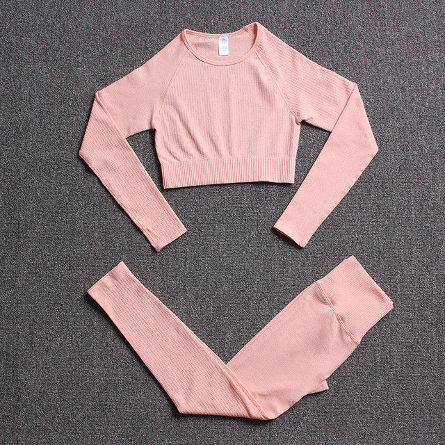 Abbigliamento senza cuciture di forma fisica di PCS del vestito 3 di yoga di sport dell'elastam dei reggiseni dell'alta palestra femminile della vita