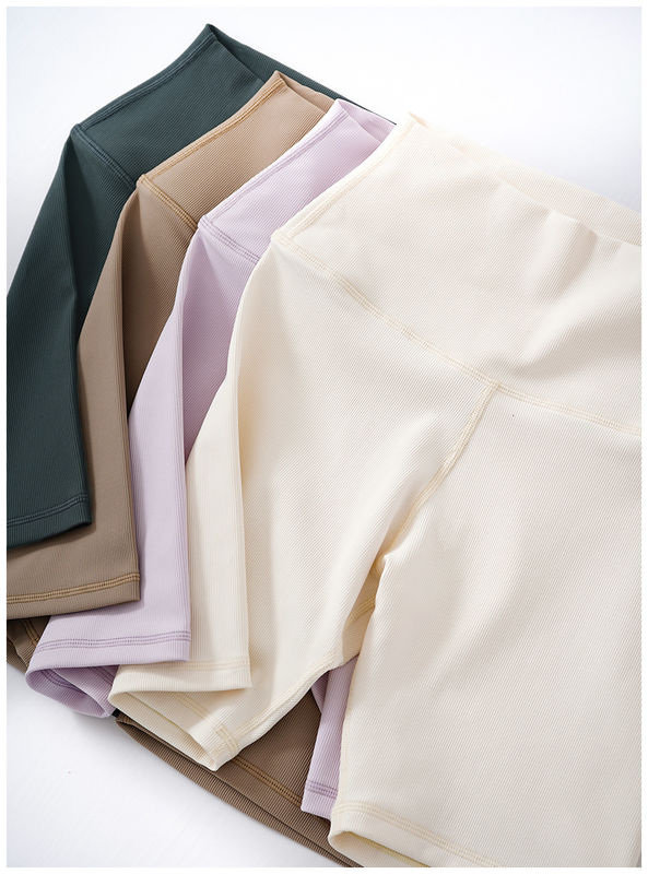 Ghette senza cuciture costolate di yoga dell'elastam di XL XXL del Activewear di Lifying di estremità ed insieme superiore