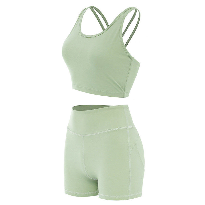 L'estremità Lifying mette i reggiseni in cortocircuito che femminili di sport l'allenamento senza cuciture costolato mette il Activewear