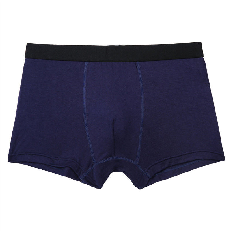 Biancheria intima nera dell'elastam del cotone 5 della biancheria intima 95 degli uomini del cotone del pugile di RTS