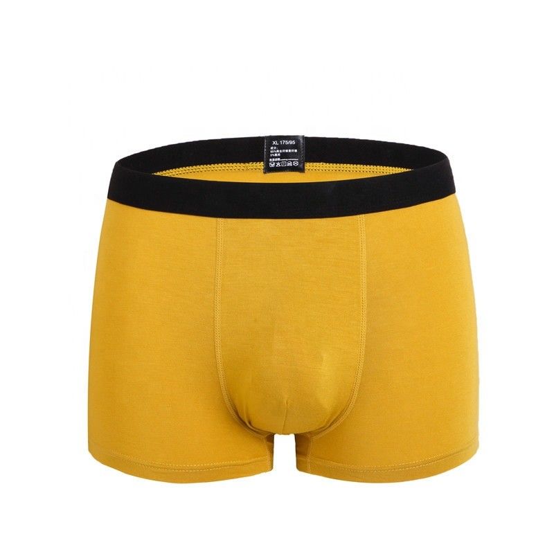 Biancheria intima nera dell'elastam del cotone 5 della biancheria intima 95 degli uomini del cotone del pugile di RTS