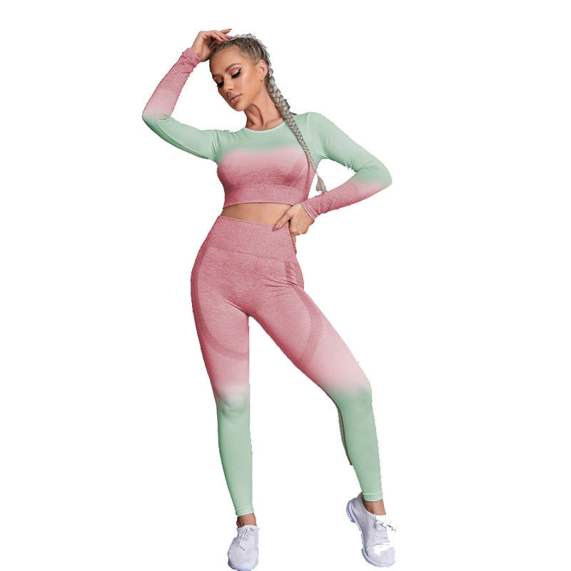 Ghette di nylon di sport del poliestere superiore del raccolto della tintura S m. L Longline Sports Bra del legame