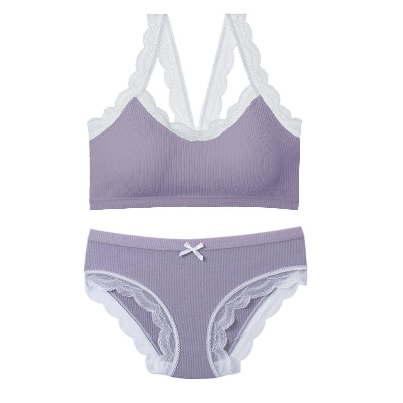 Reggiseno libero delle mutandine della capezza del reggiseno del cavo senza cuciture sexy dell'insieme XXL 75B 75C 75D