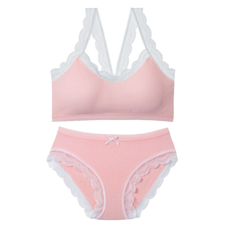 Reggiseno libero delle mutandine della capezza del reggiseno del cavo senza cuciture sexy dell'insieme XXL 75B 75C 75D