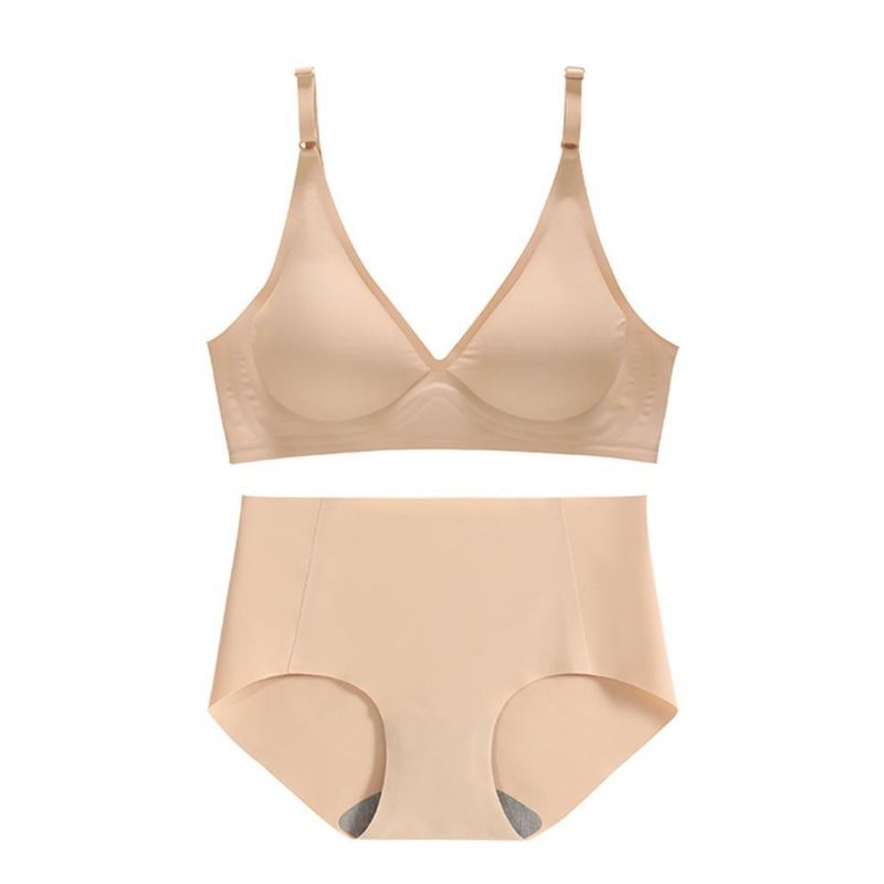 Di tazza costolata tessuta di Bralette del collo a V senza cuciture di Racerback la 3/4 spinge verso l'alto il reggiseno