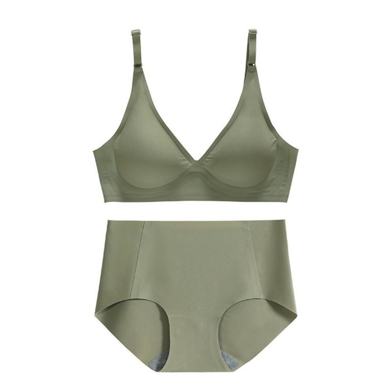Di tazza costolata tessuta di Bralette del collo a V senza cuciture di Racerback la 3/4 spinge verso l'alto il reggiseno