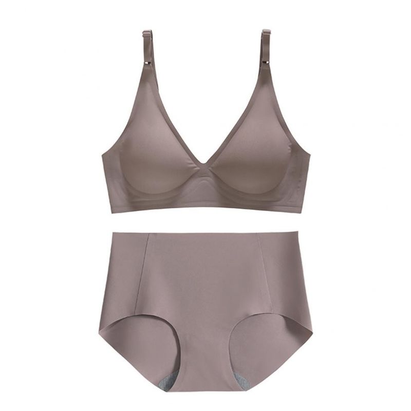 Di tazza costolata tessuta di Bralette del collo a V senza cuciture di Racerback la 3/4 spinge verso l'alto il reggiseno